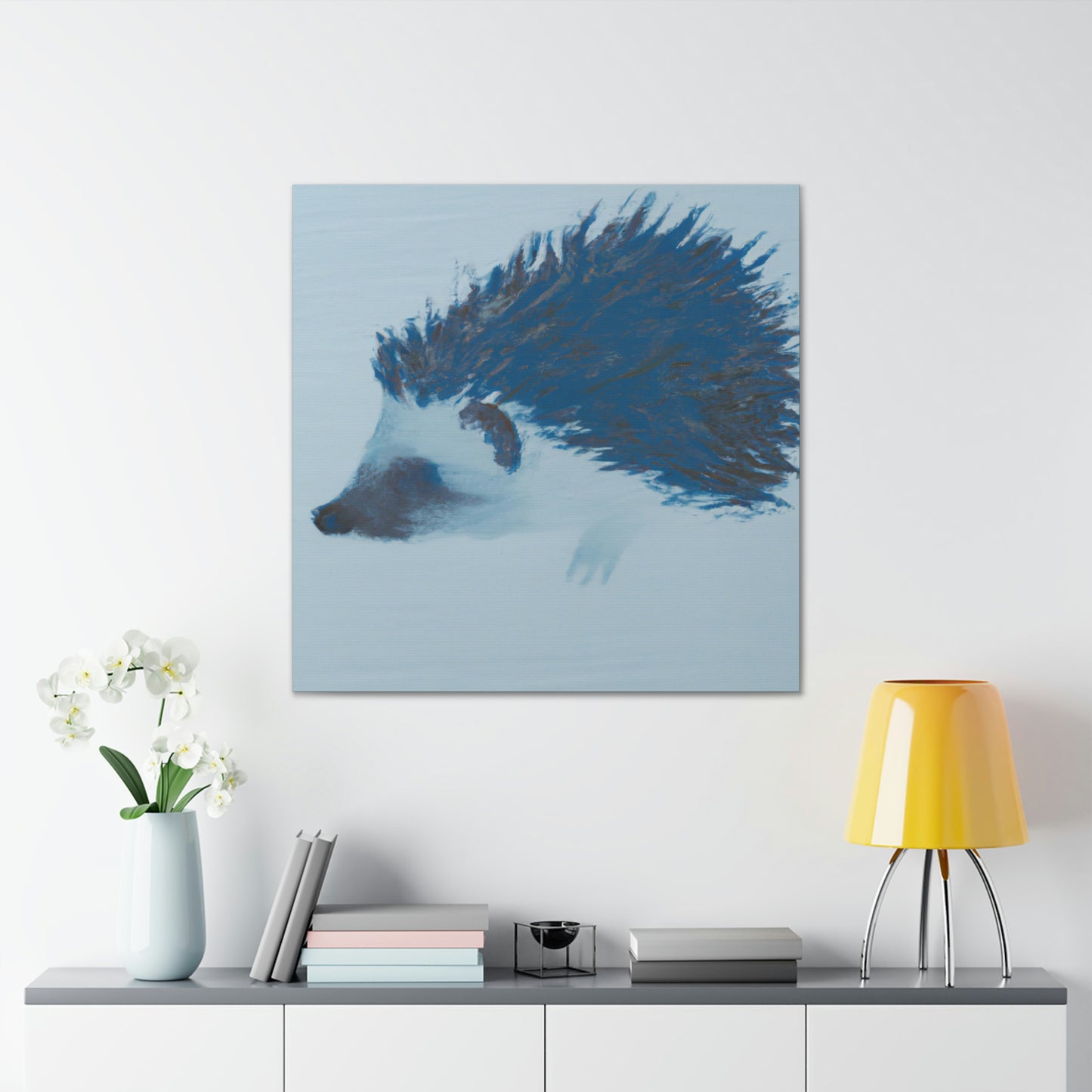 "Hedgehog in Minimalism" - Canvas