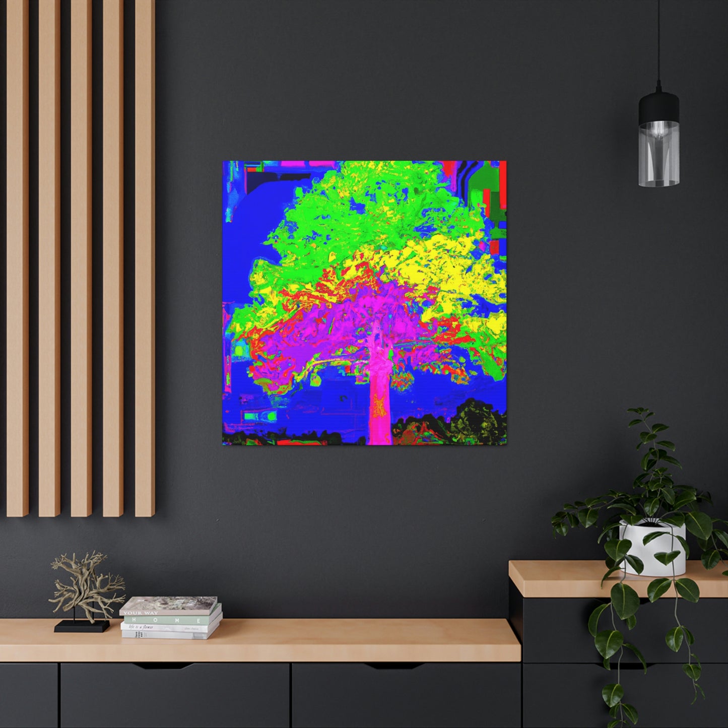 Oak Tree Expressionism. - Canvas