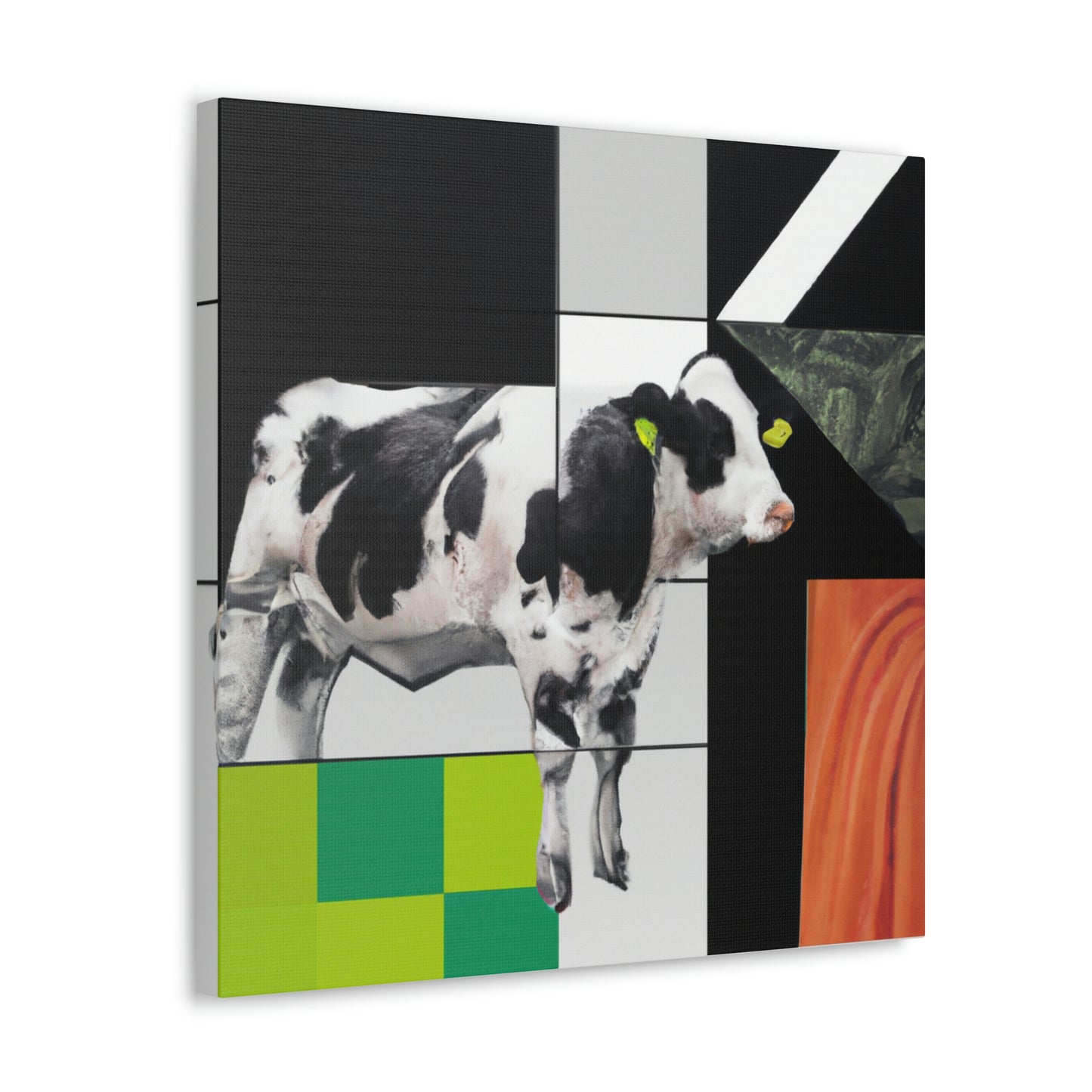 Cow's Lifelike Lament - Canvas