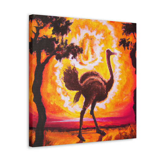 "Ostrich Plumes Deco" - Canvas