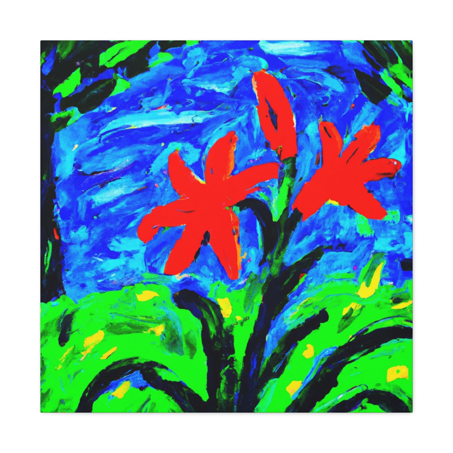 Lily in Expressionism - Canvas