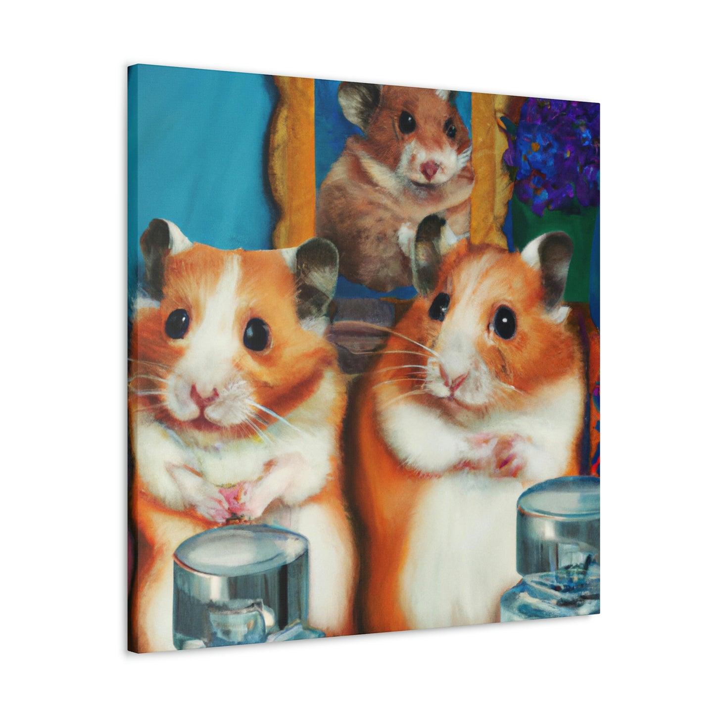 "Hamsters In Art Deco" - Canvas