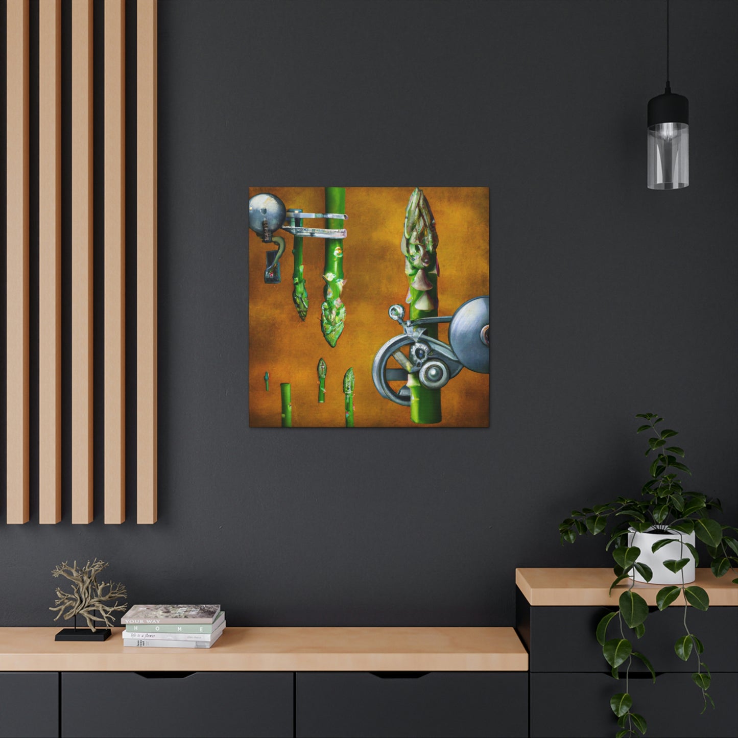 Asparagus in Steampunk - Canvas