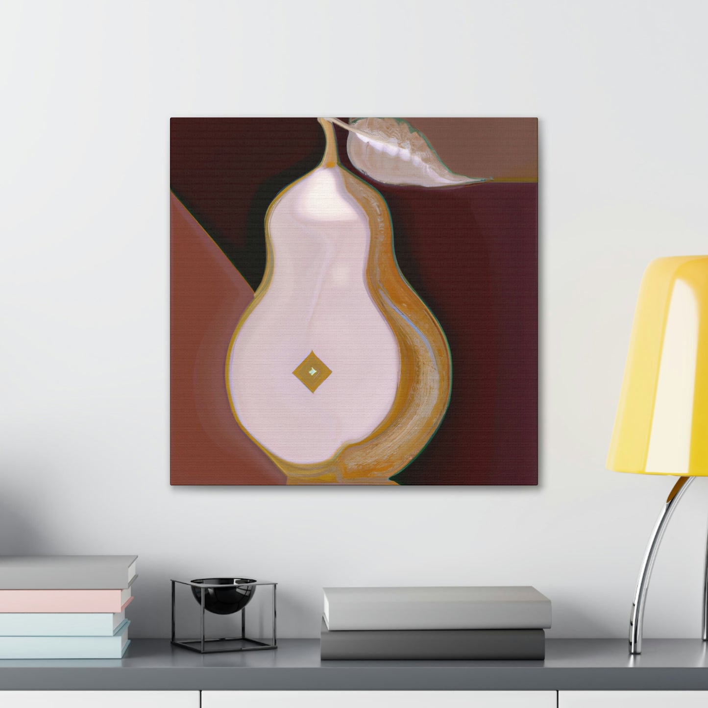 "Pear in Art Deco". - Canvas