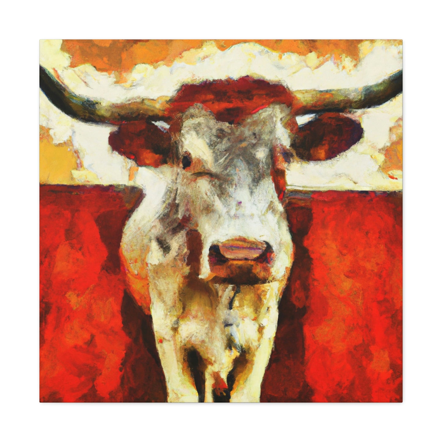 "Texas Longhorn Majesty" - Canvas