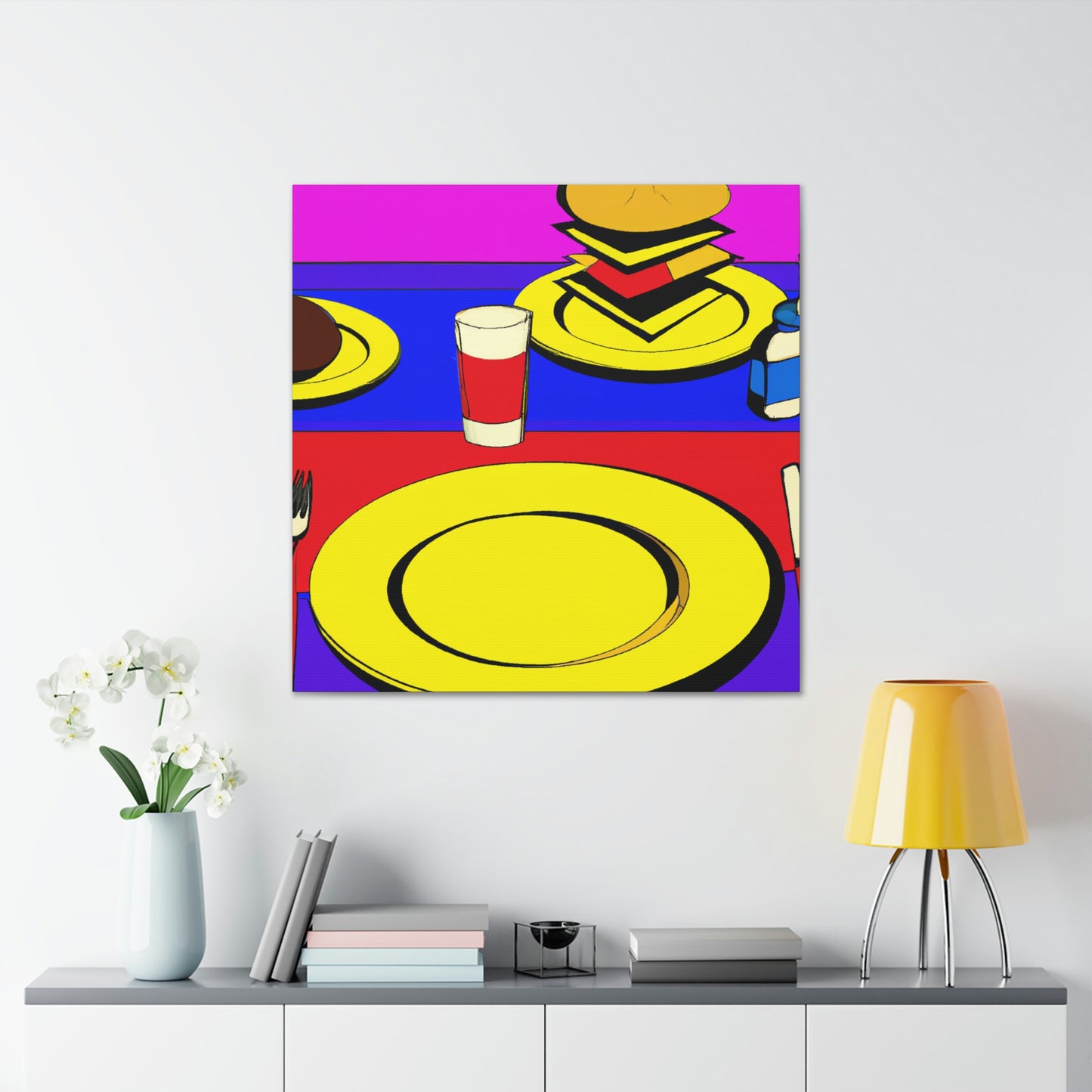 Dining in Pop Art - Canvas