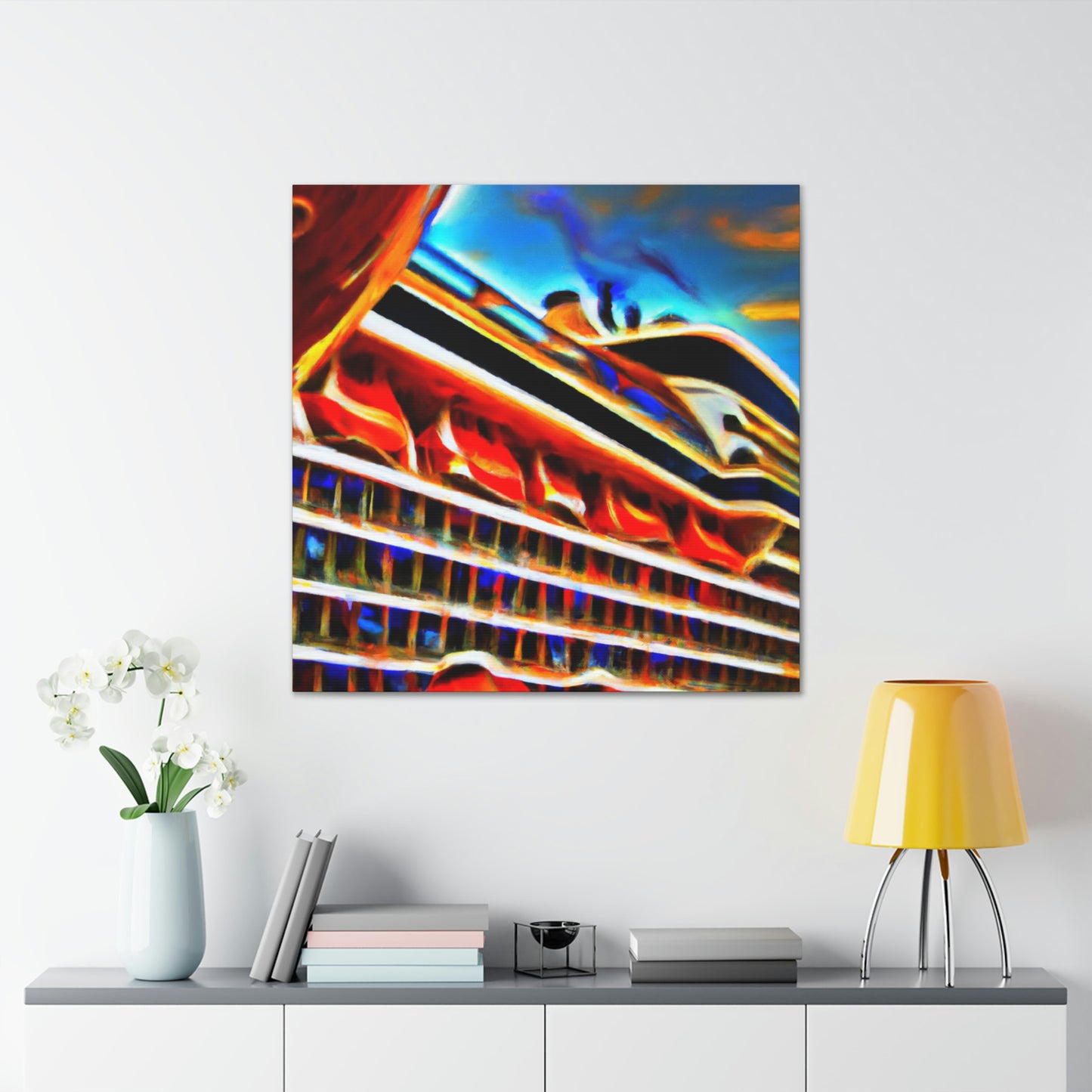 "Cruise Ship Haze Dream" - Canvas