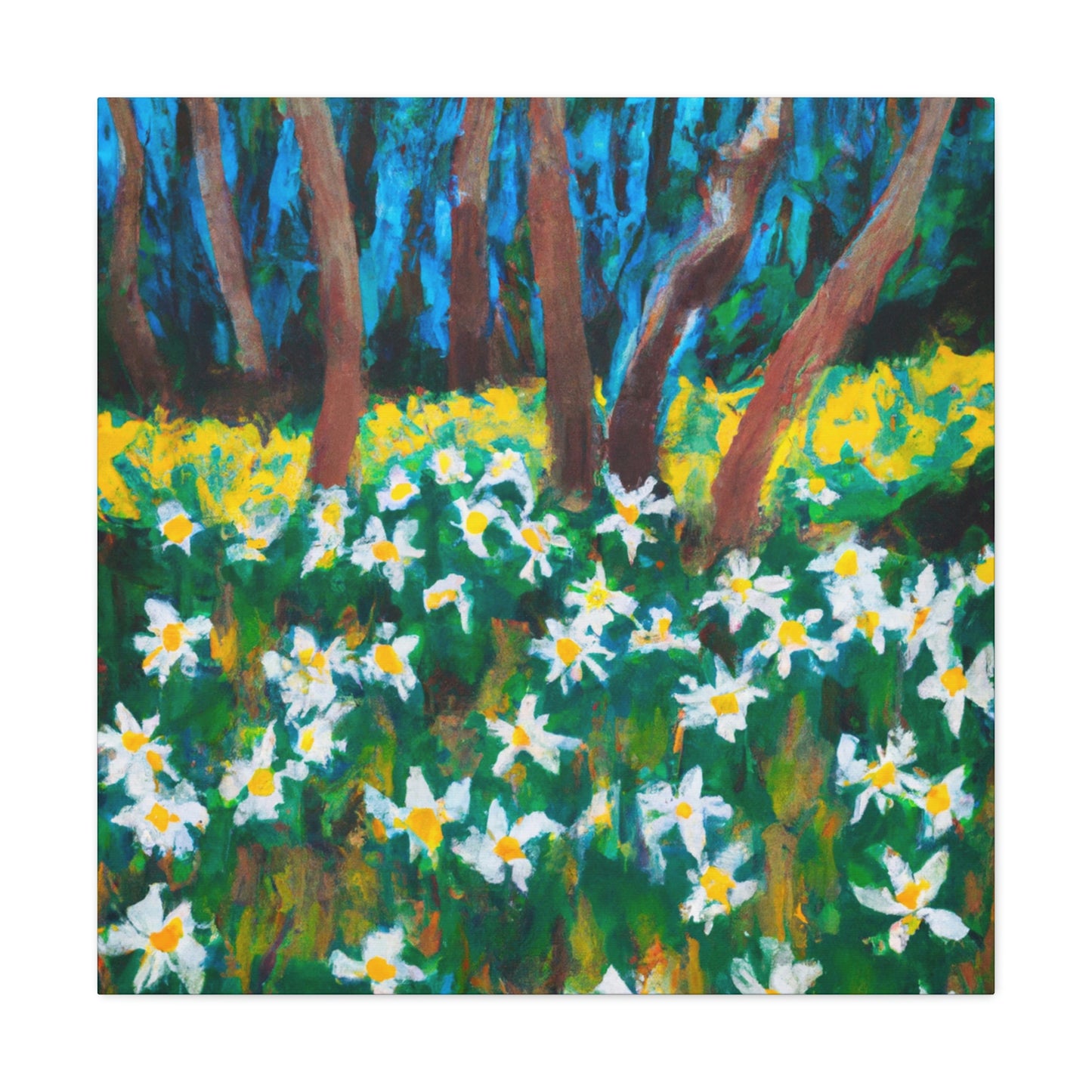 "Daffodil: Awe Ablaze" - Canvas