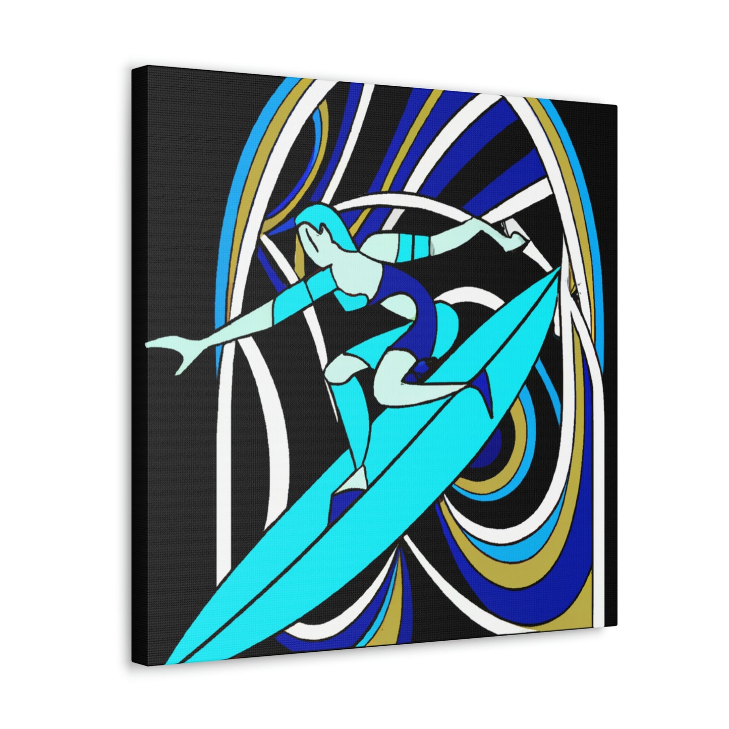 Riding the Surf Wave - Canvas