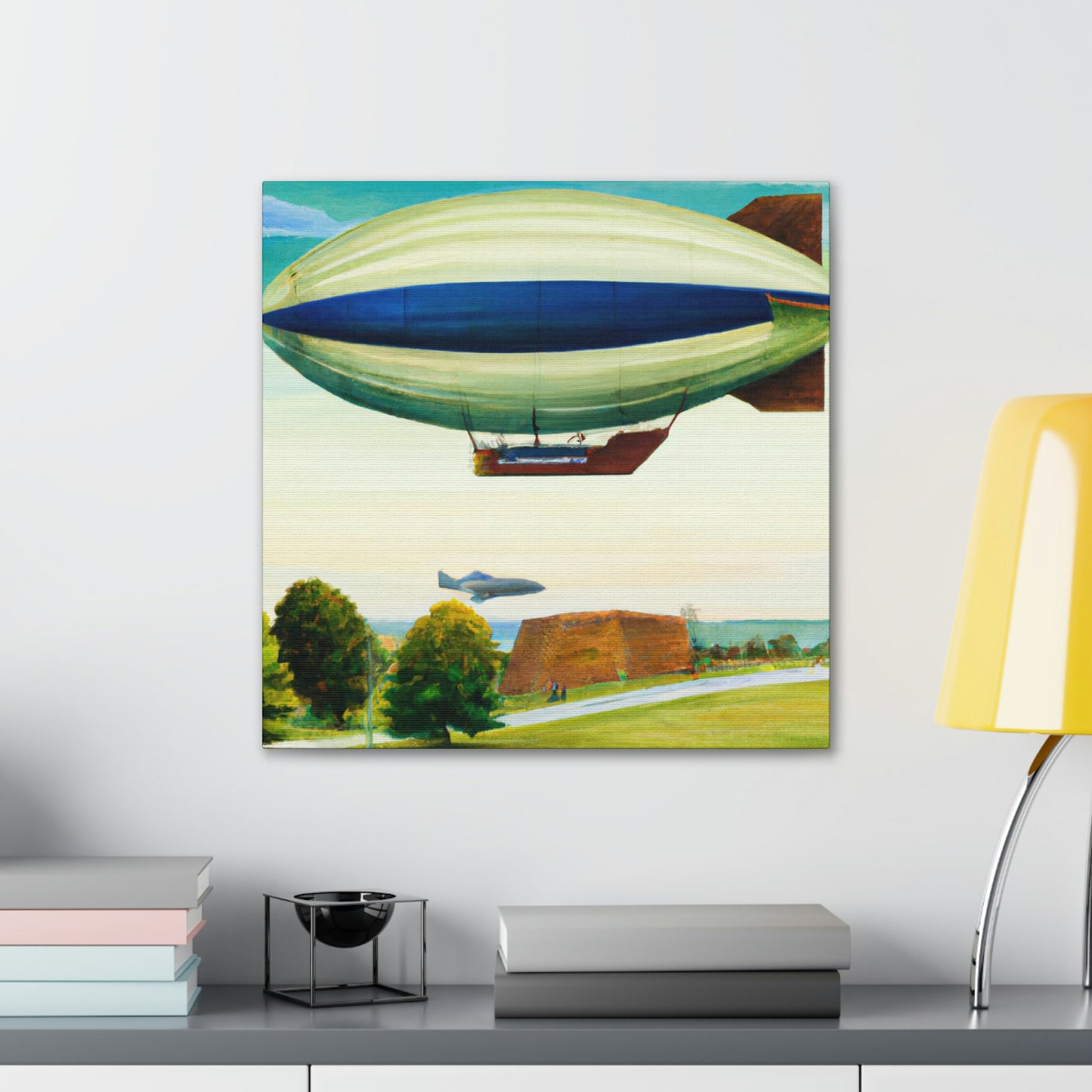 "Blimp in the Sky" - Canvas