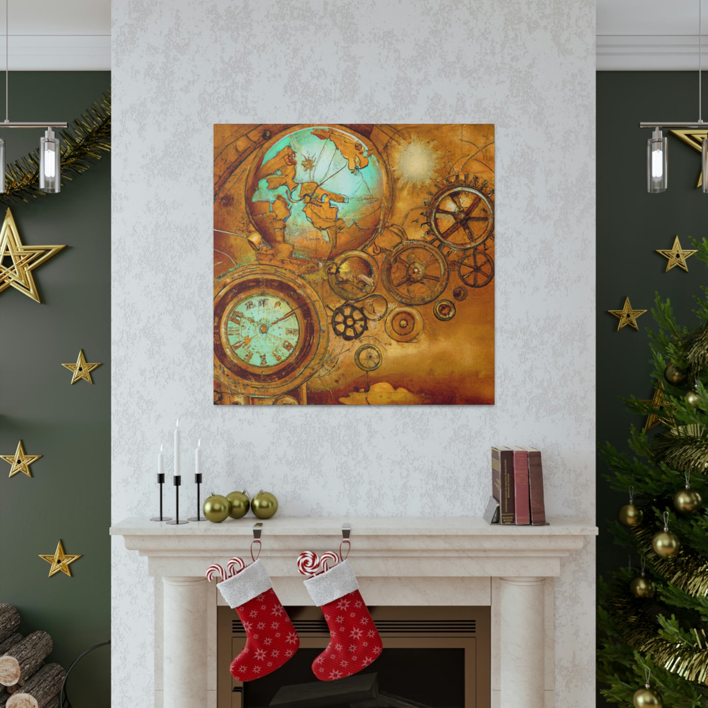 Steampunk Celestial Mapping - Canvas