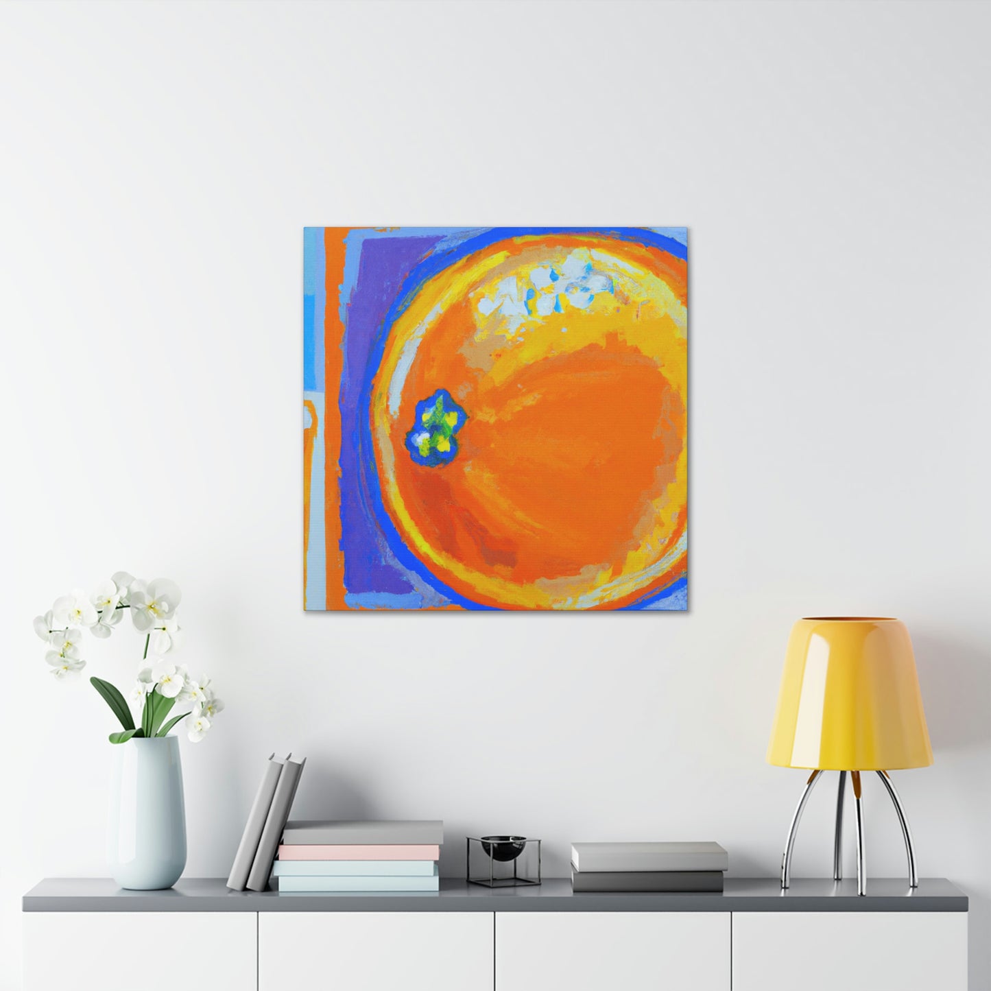 "Orange Abstract Brilliance" - Canvas