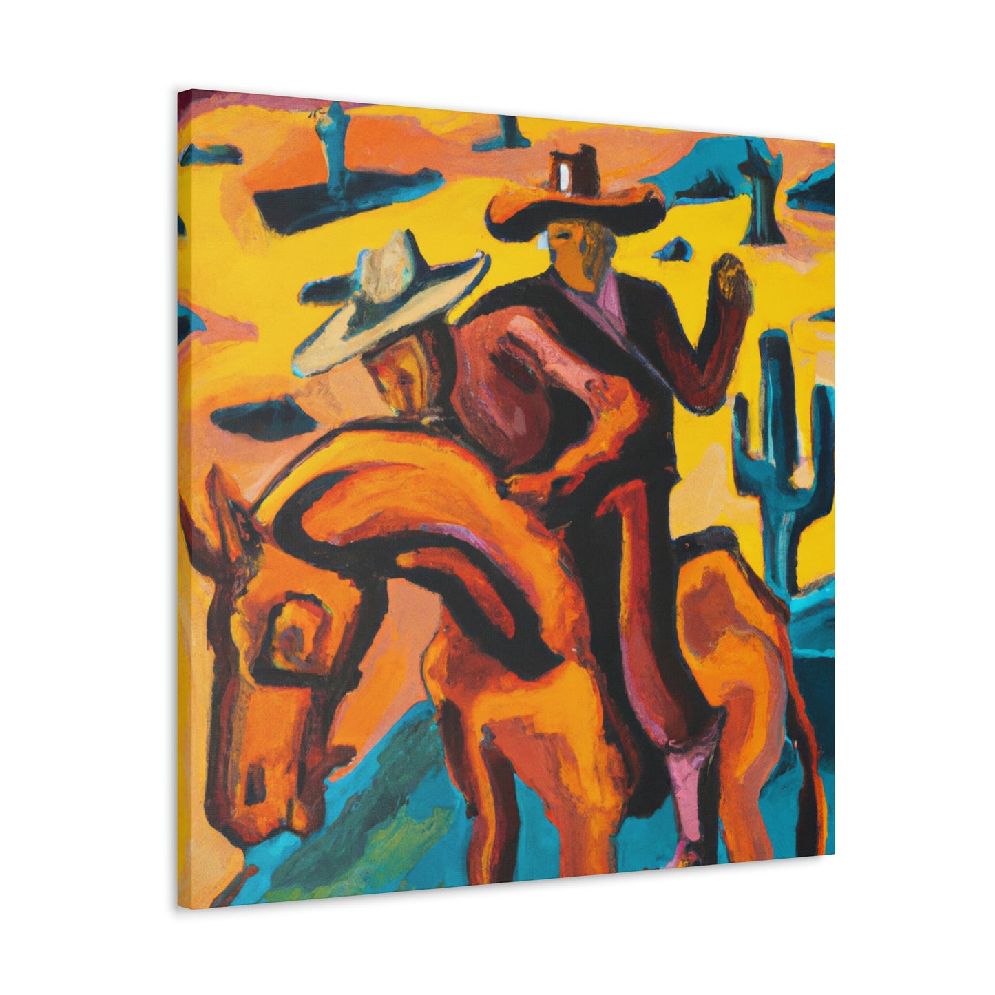 "Saddle in Expressionism" - Canvas