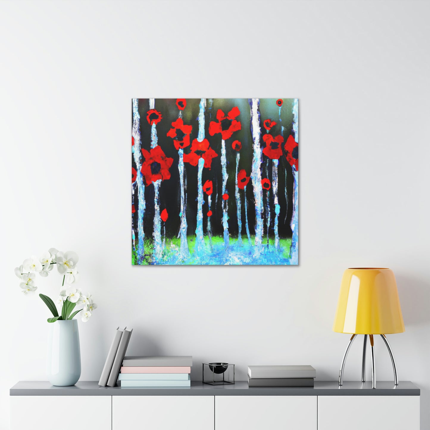 Poppy in Abstracted Freedom - Canvas