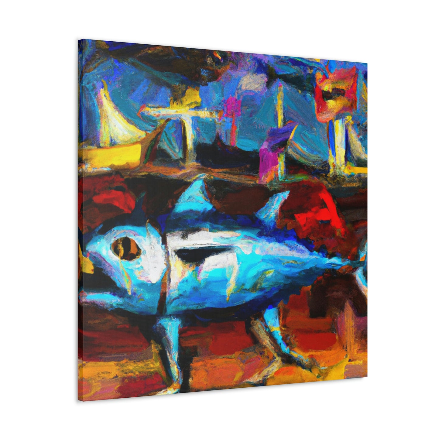 "Tuna: Expressionist Masterpiece" - Canvas