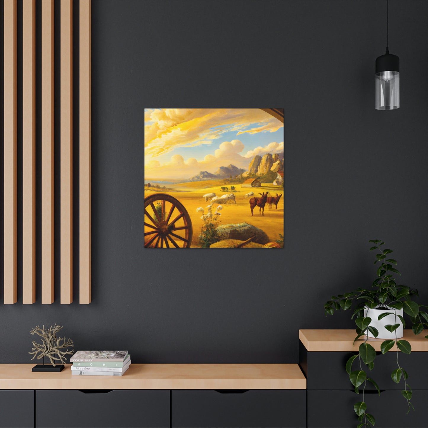 "Wagon Wheel Retrospective" - Canvas