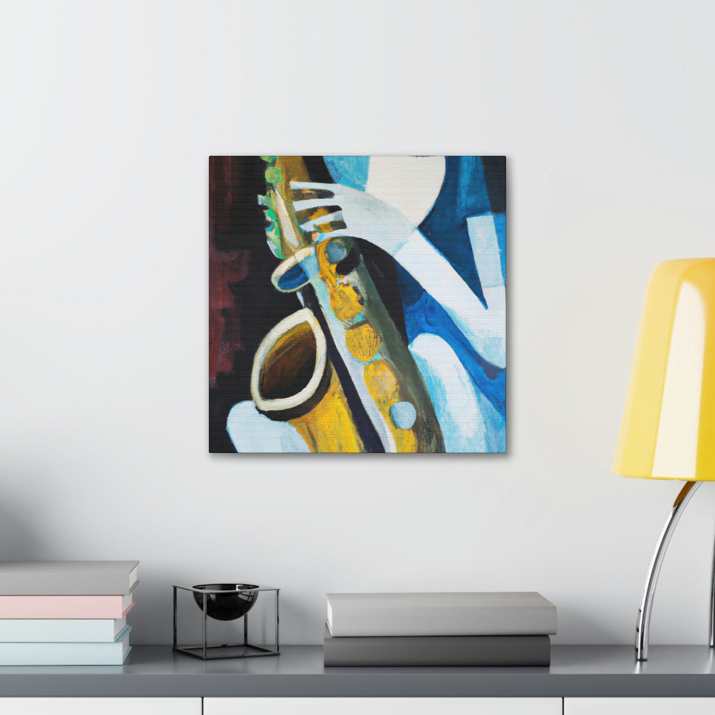 "Saxophone Serenade Expressionism" - Canvas