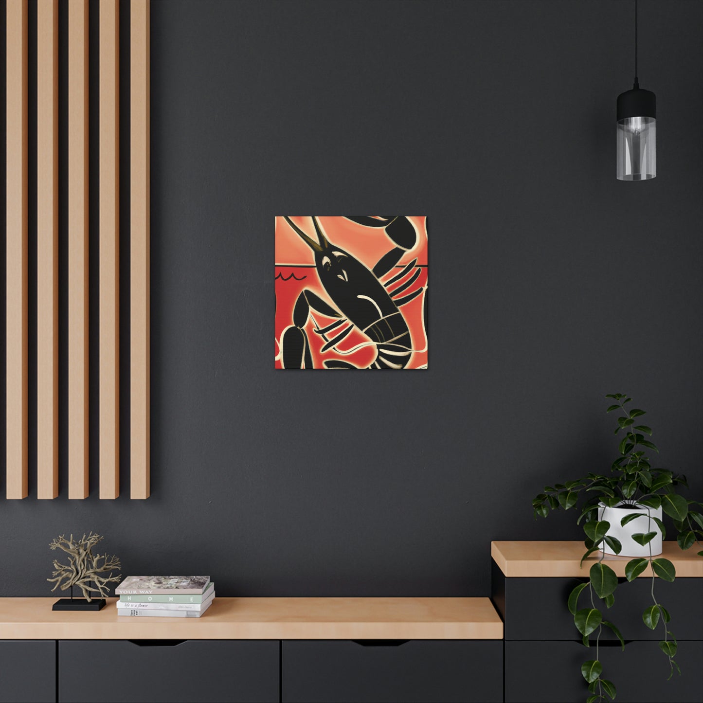 Glittering Red Lobster - Canvas