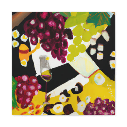 Cheese and Grapes Abstraction - Canvas