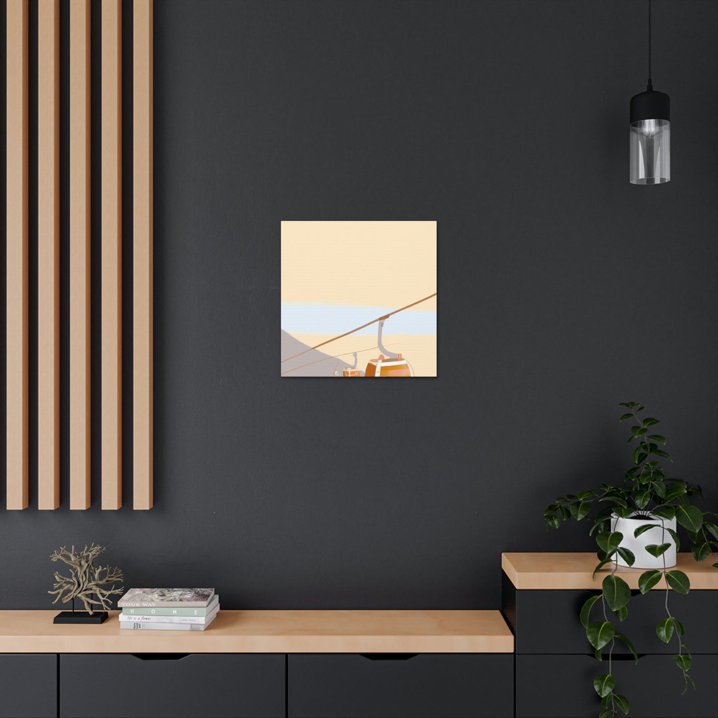 "Cable Car Minimalism" - Canvas