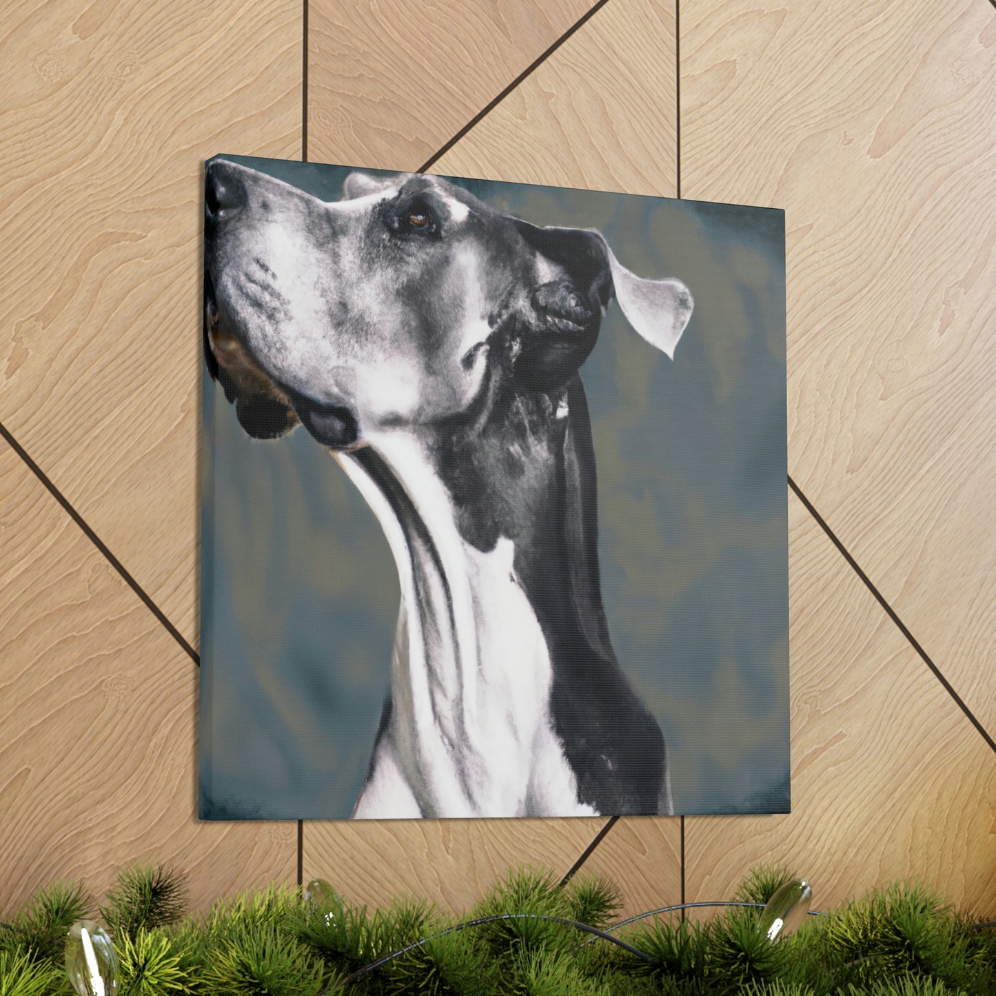 "Great Dane in Baroque" - Canvas