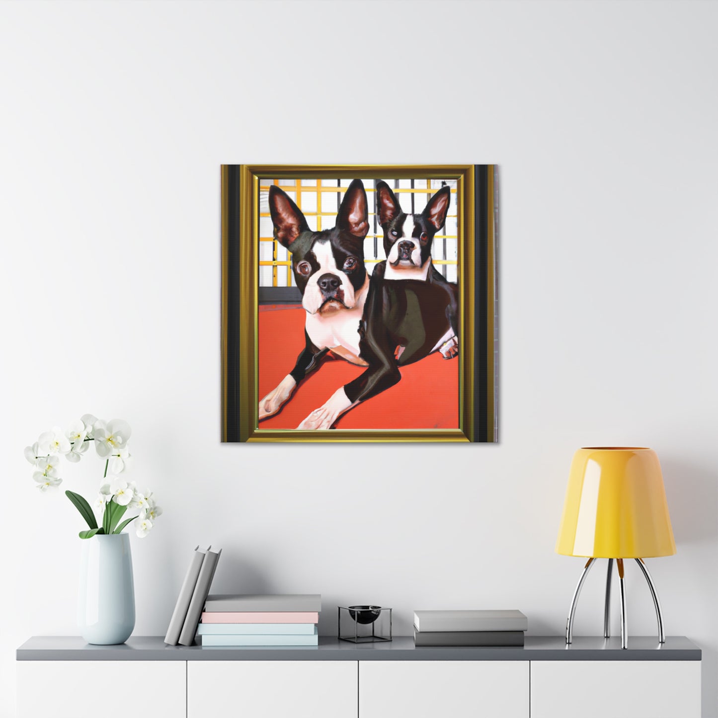 "Boston Terrier Brilliance" - Canvas