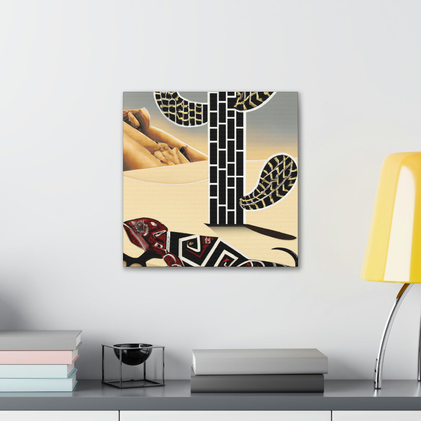 "Gila Monster Glittering Dream" - Canvas