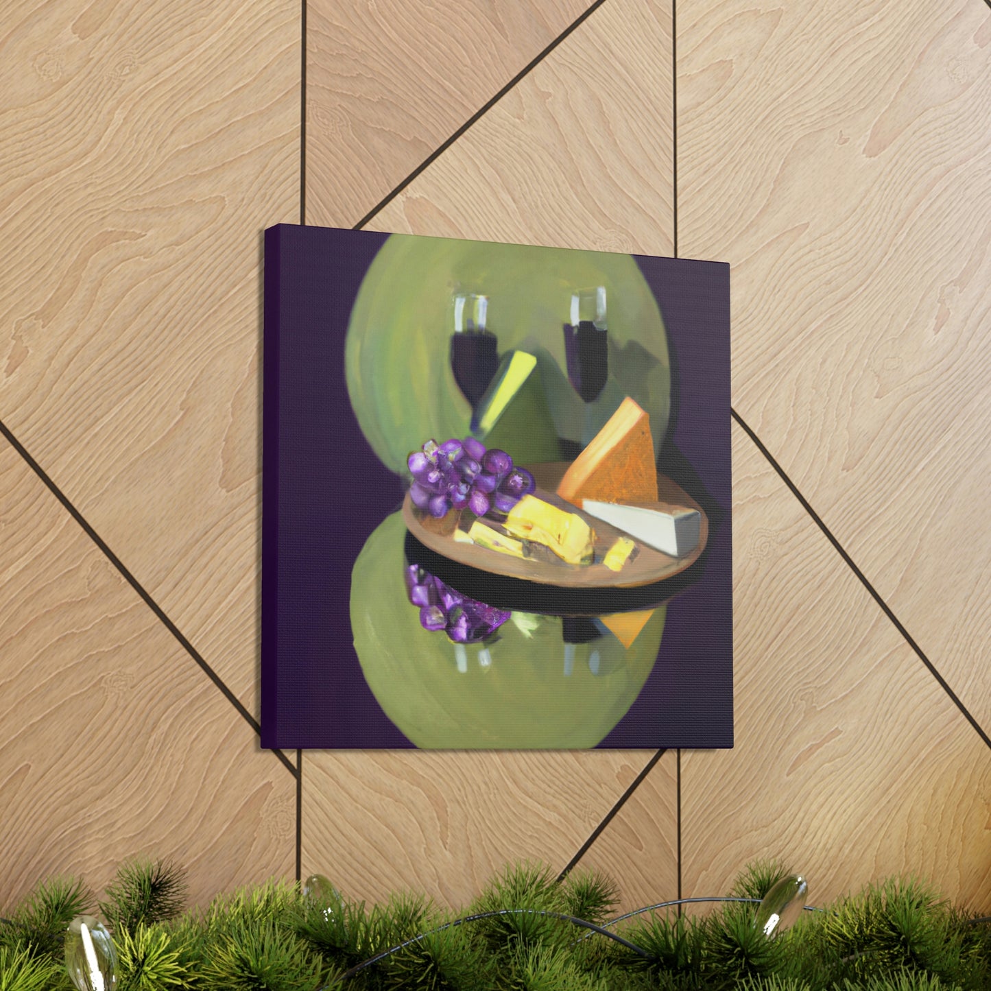 Grapes and Cheese Feast - Canvas