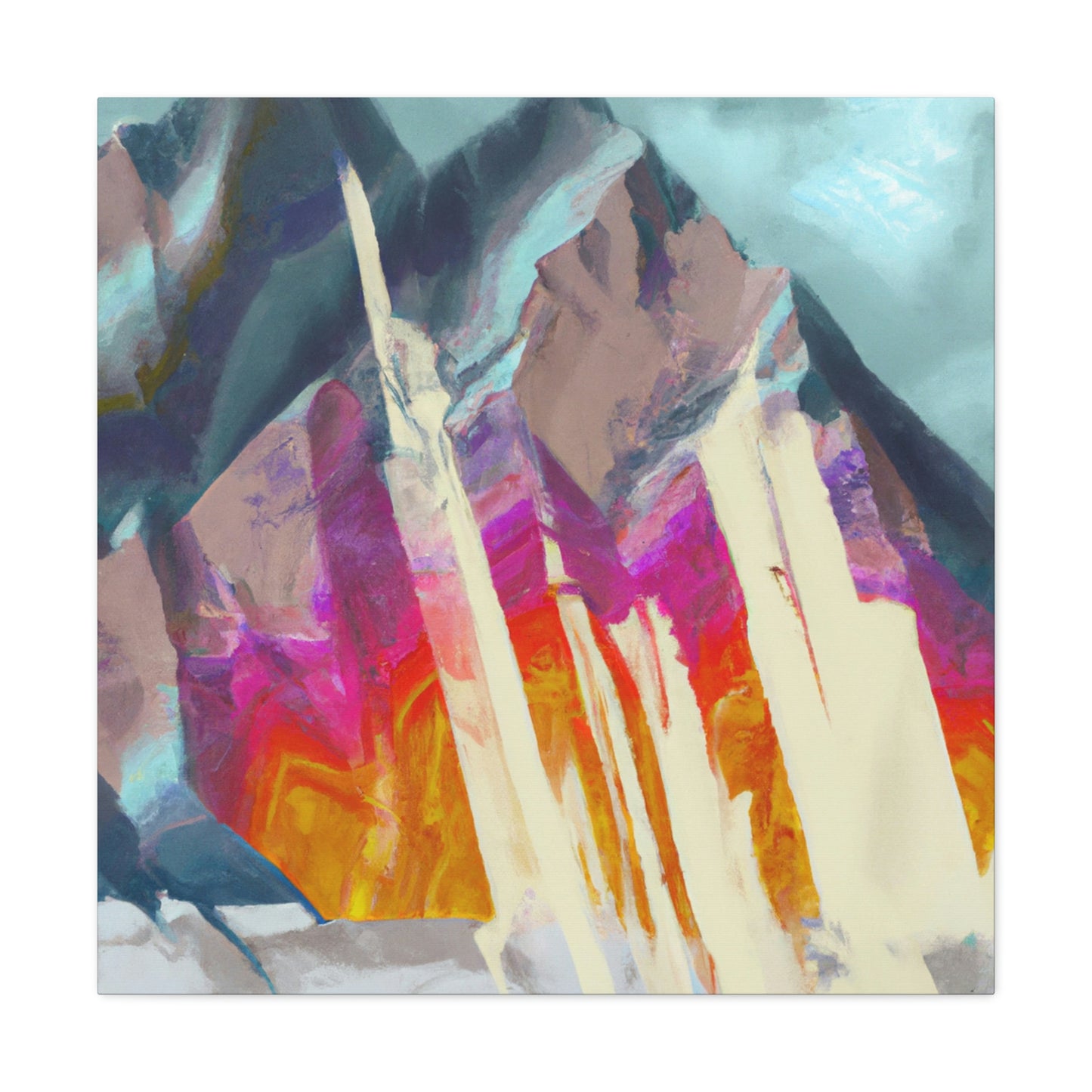 Mountain Abstract Mystery - Canvas