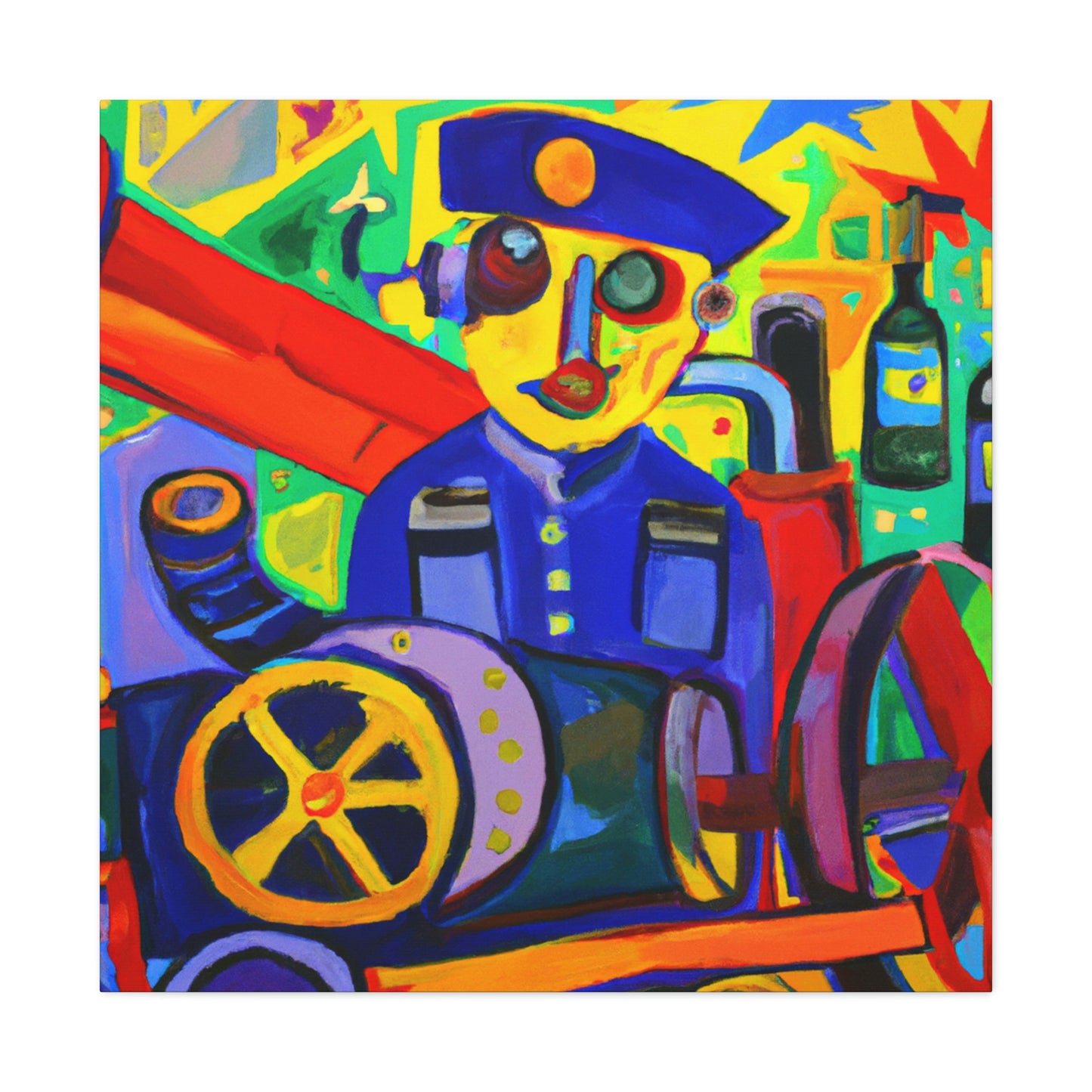 Mechanic in Flamboyance - Canvas