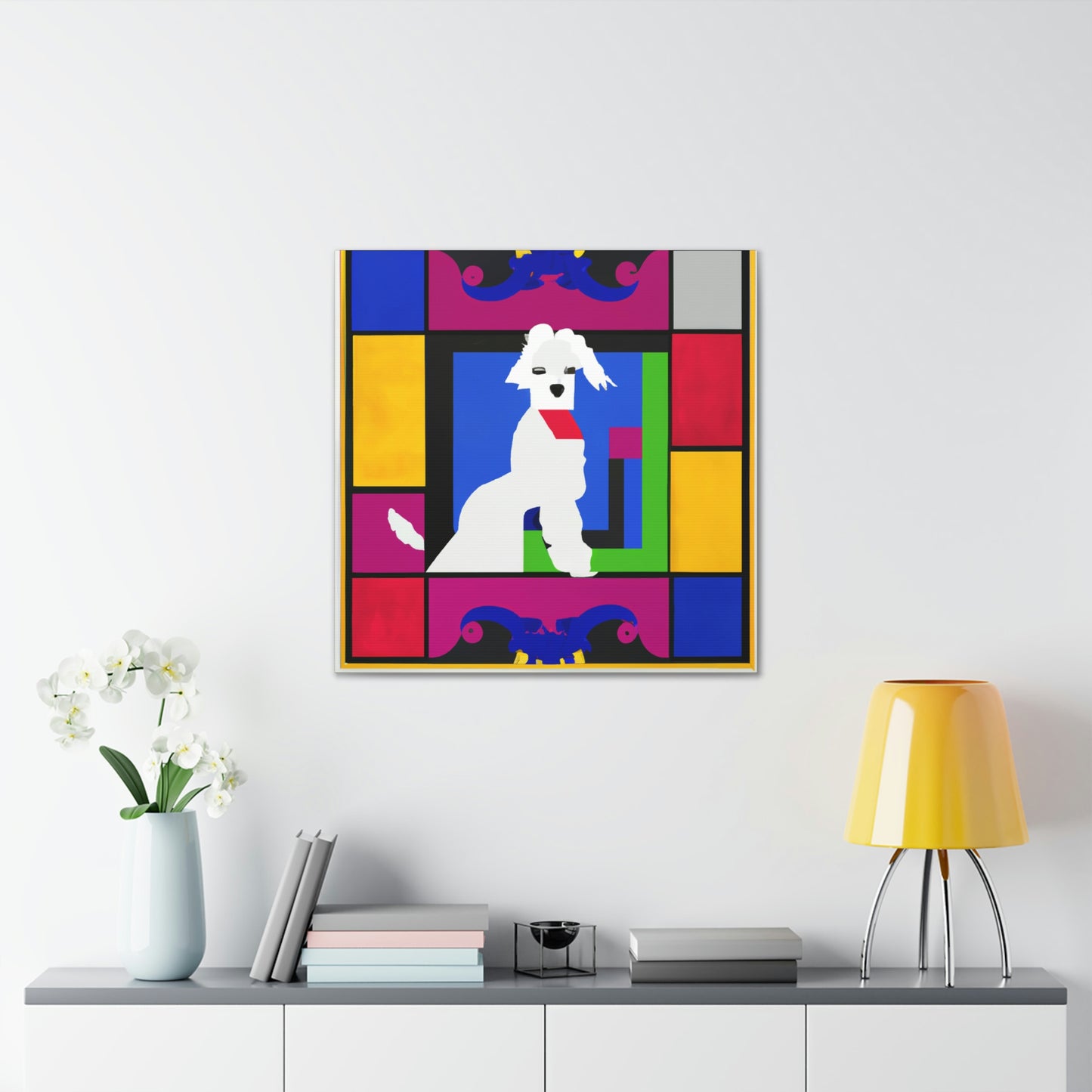 Maltese Puppy Portrait - Canvas