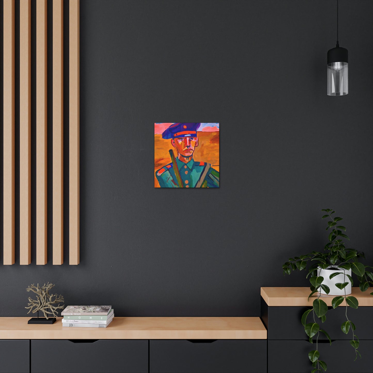 "Warrior with Fauvism" - Canvas