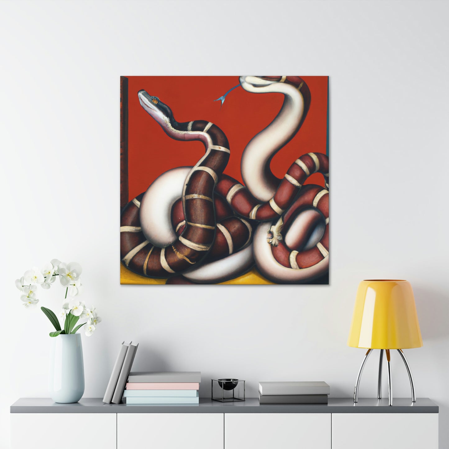 "Slithering Art Deco" - Canvas