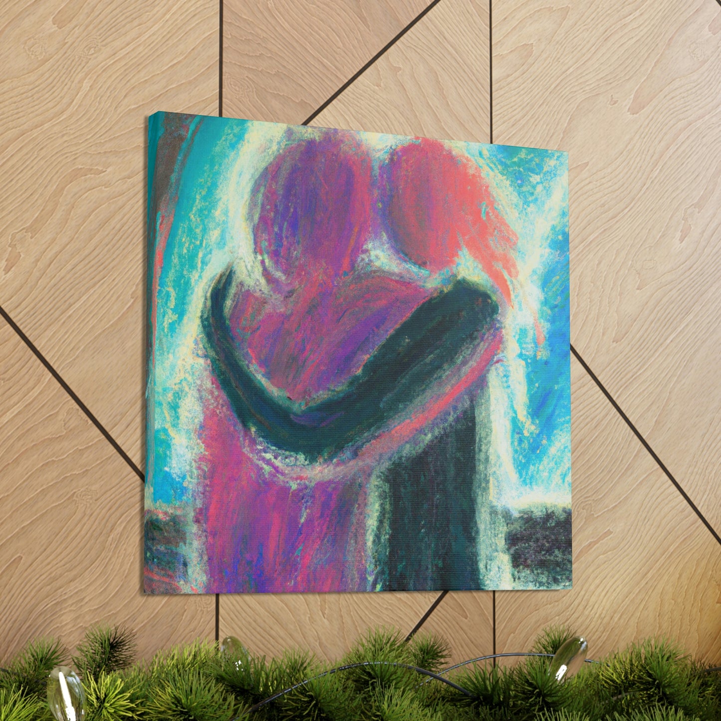 "Couples in Romantic Embrace" - Canvas