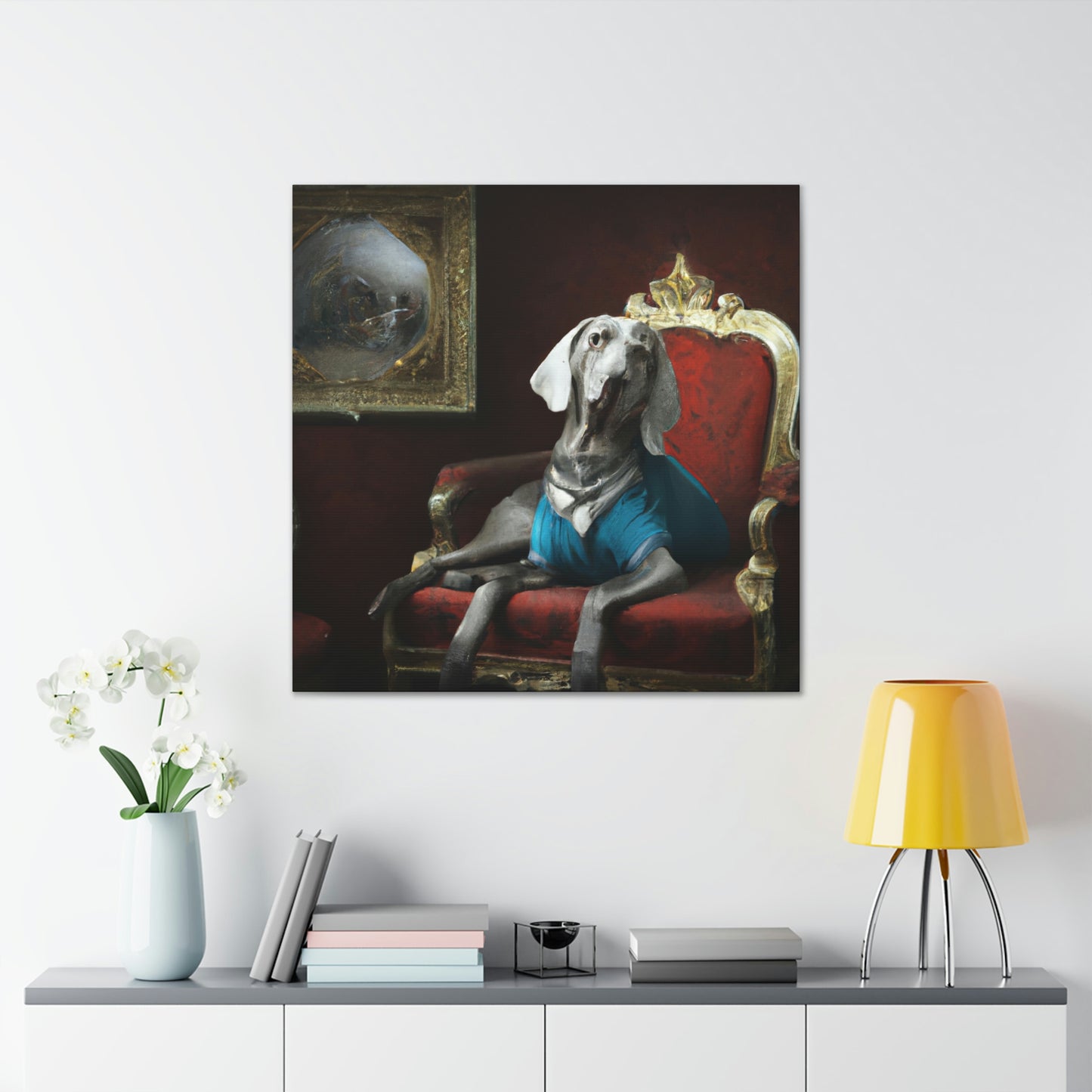 "The Weimaraner Regal" - Canvas