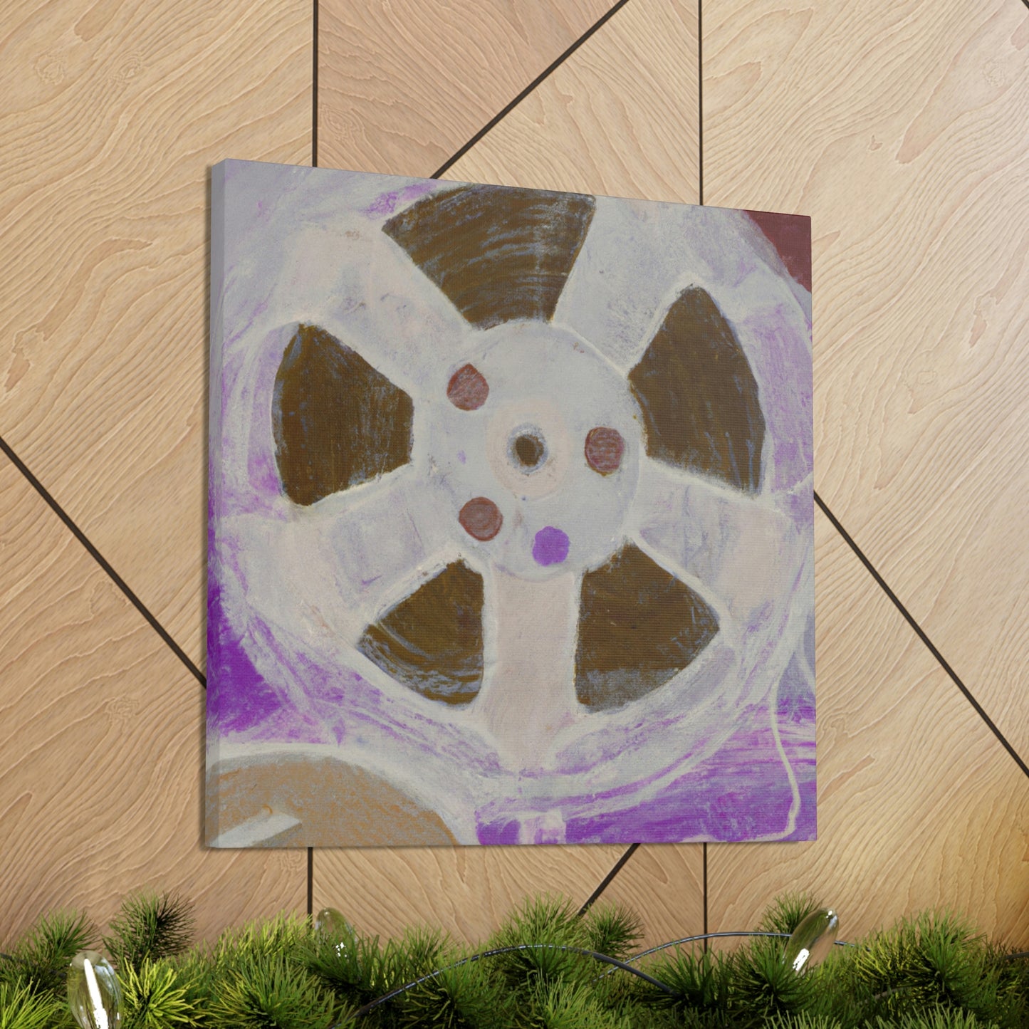 "Retro Reel Reflection" - Canvas