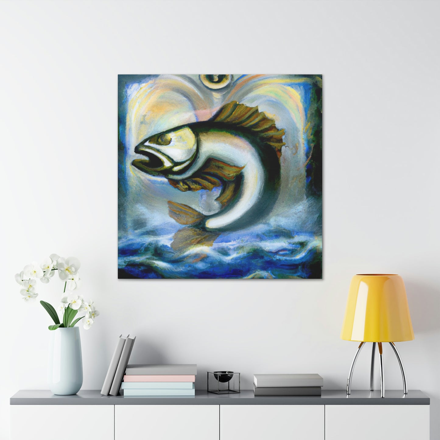 Walleye in Art Deco - Canvas