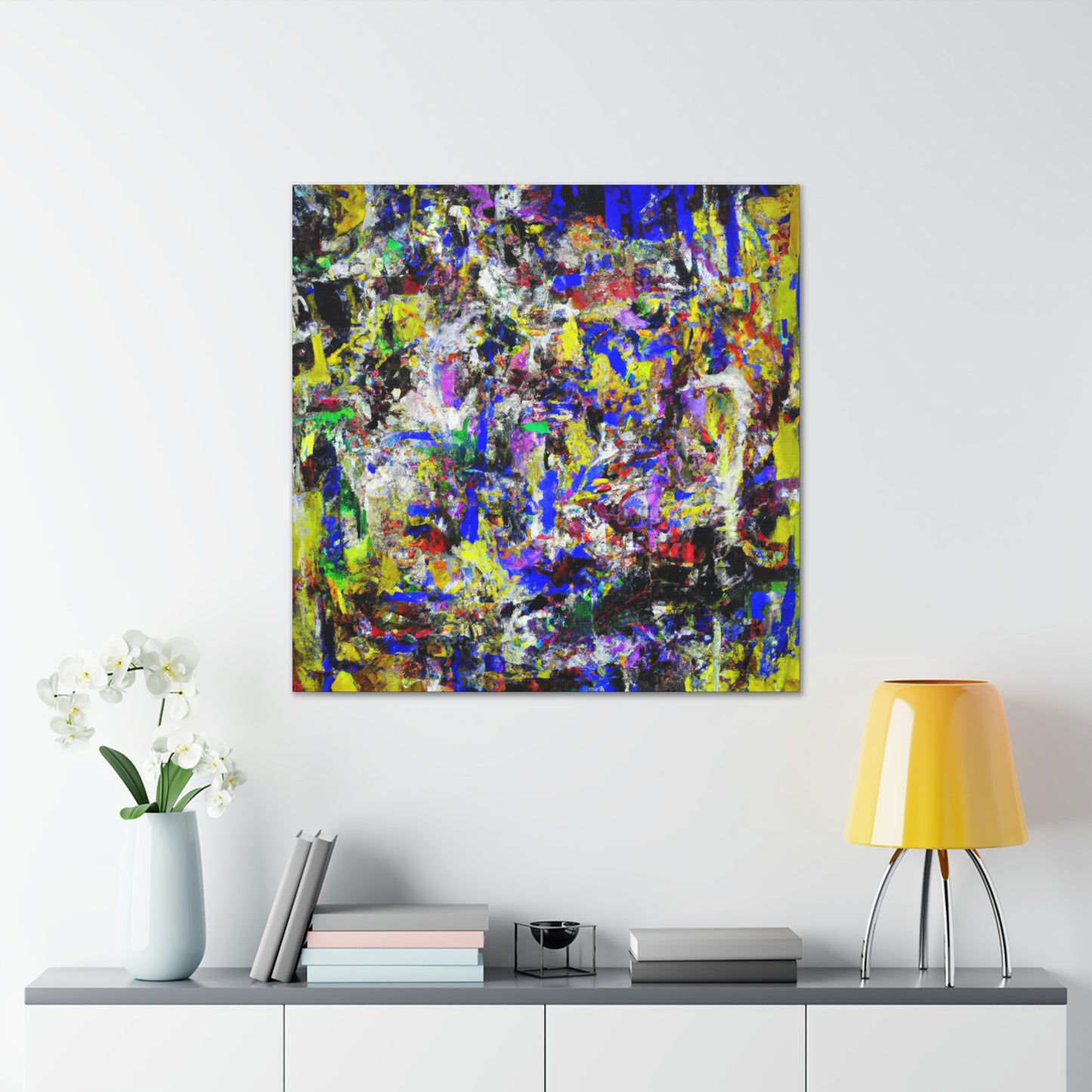 "Turbulent Cobalt Sky" - Canvas