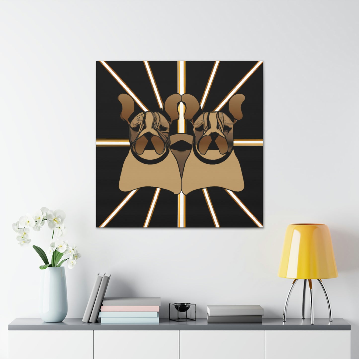 "Bulldog Storms Roaring Twenties" - Canvas