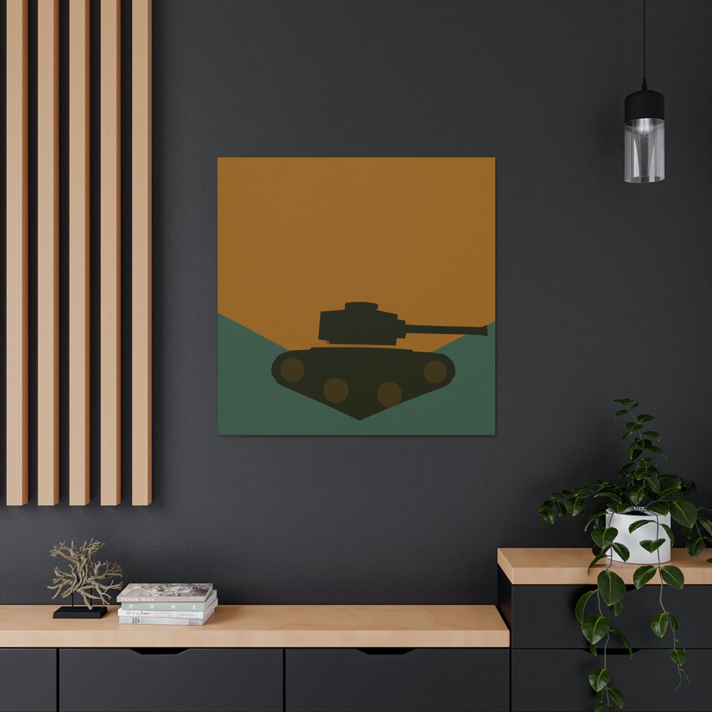 "Tank Turret Simplicity" - Canvas