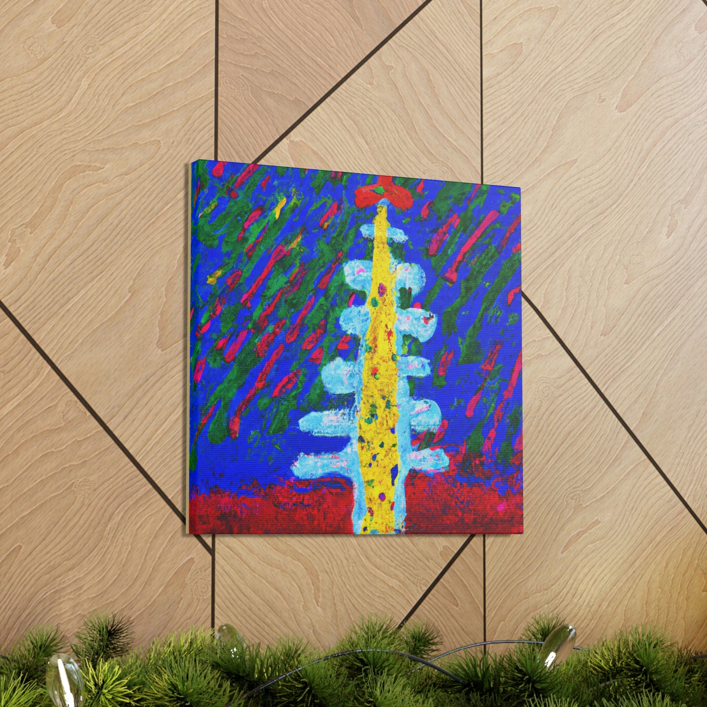 Christmas Tree Reflection - Canvas