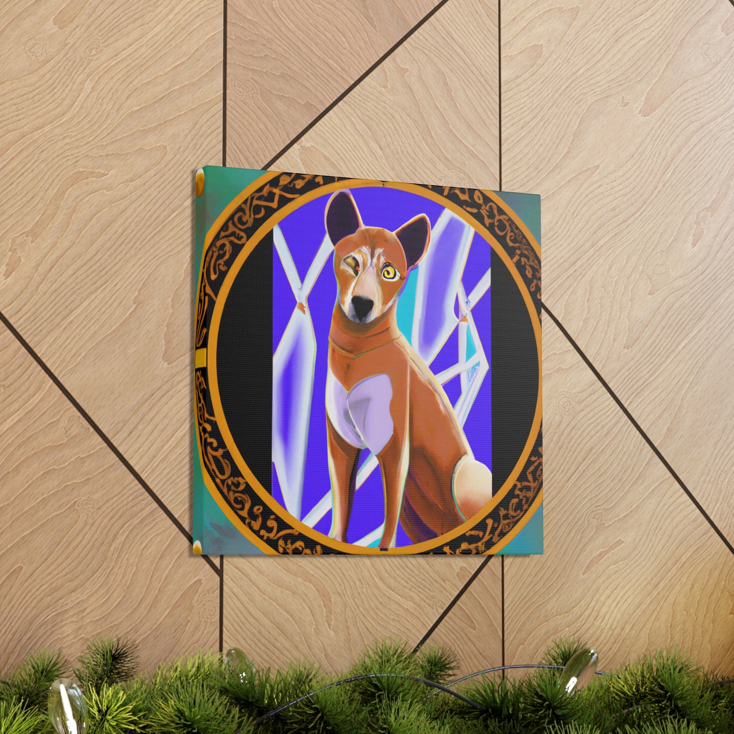 "Dhole's Deco Gleam" - Canvas