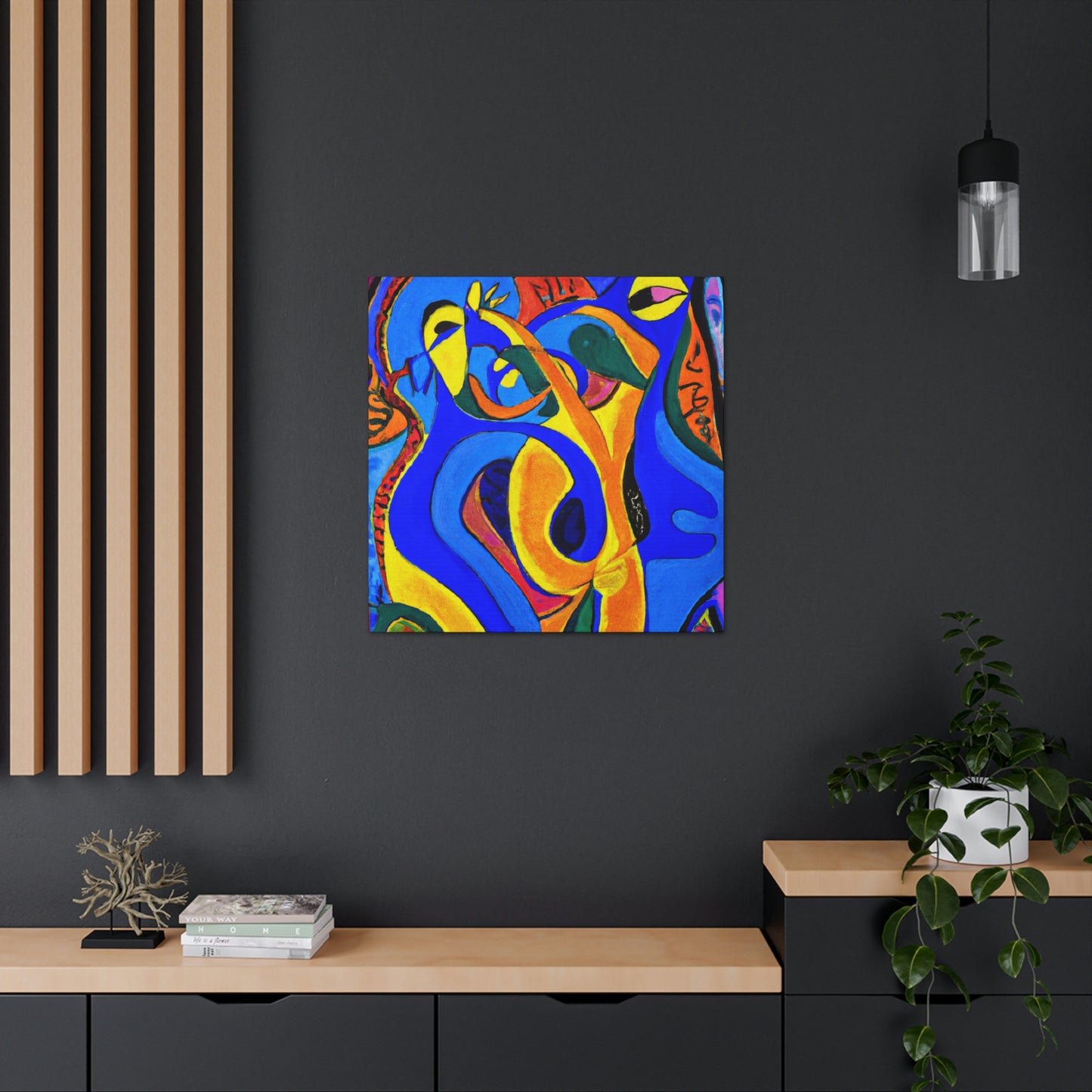 "Love befriends mermaids" - Canvas