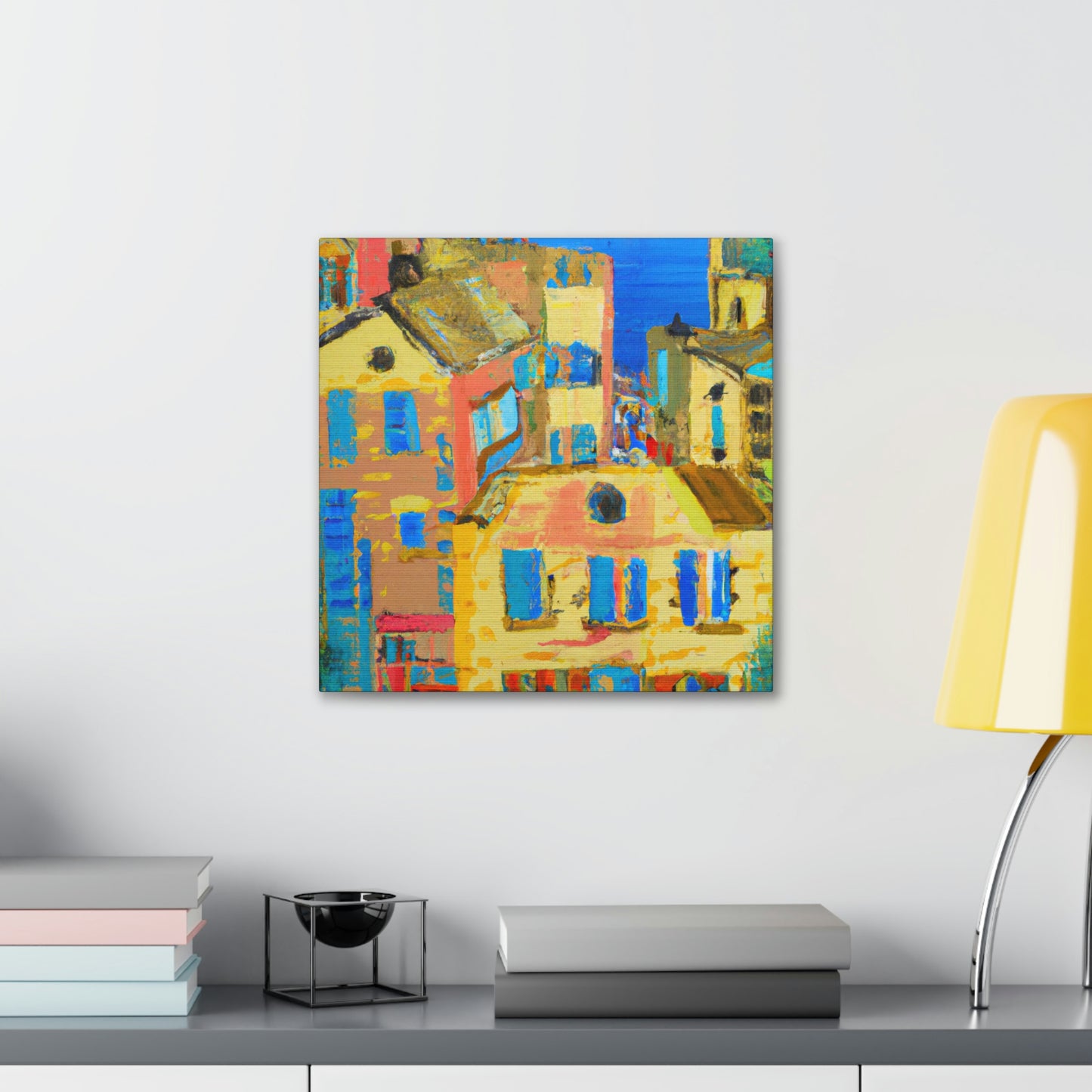 "Mediterranean Brilliance Ablaze" - Canvas