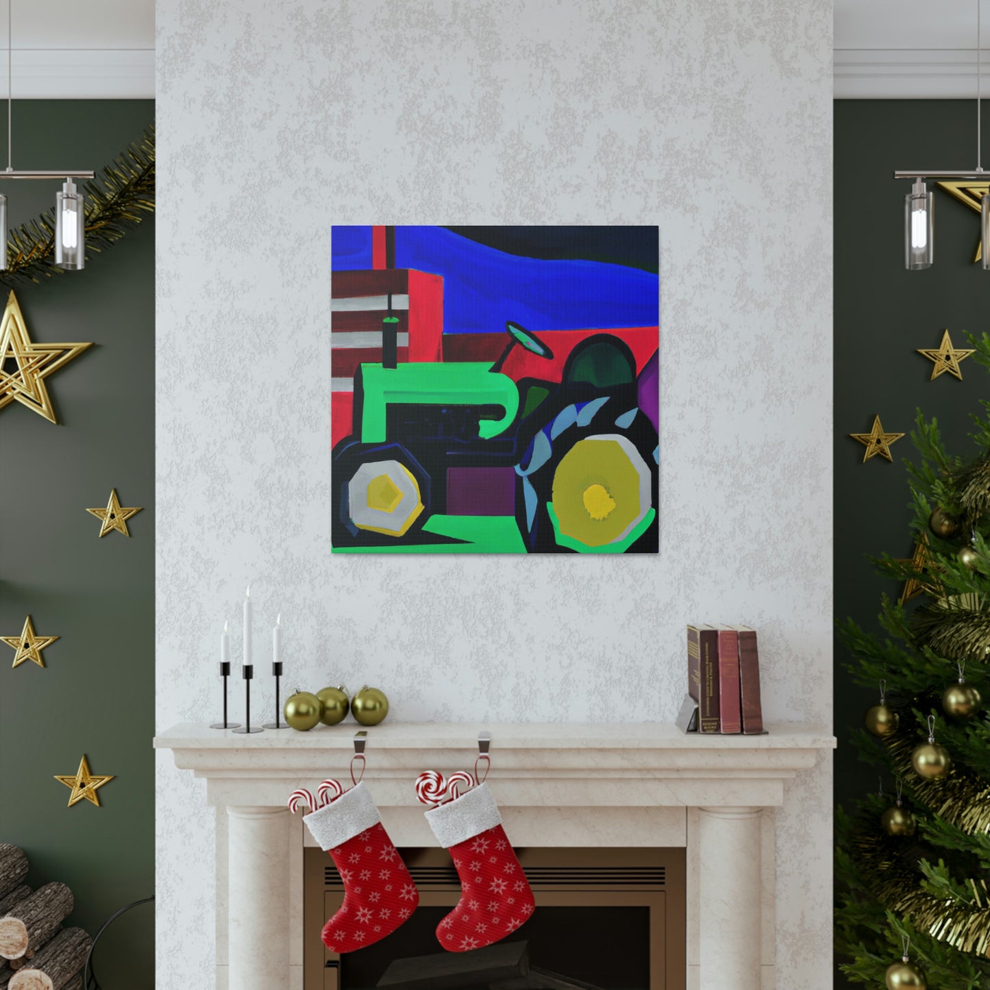 "Tractor Reimagined Deco" - Canvas