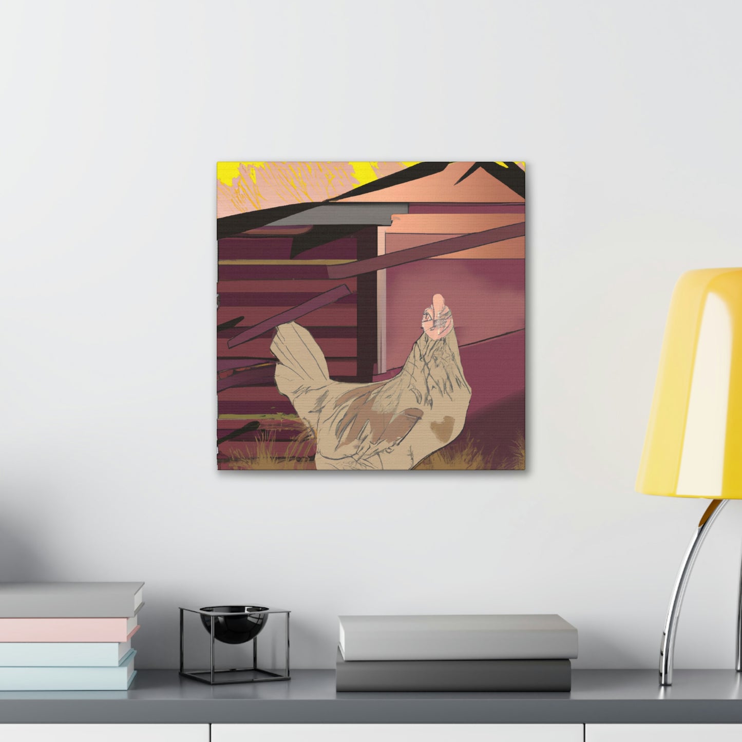 Hen in the City - Canvas