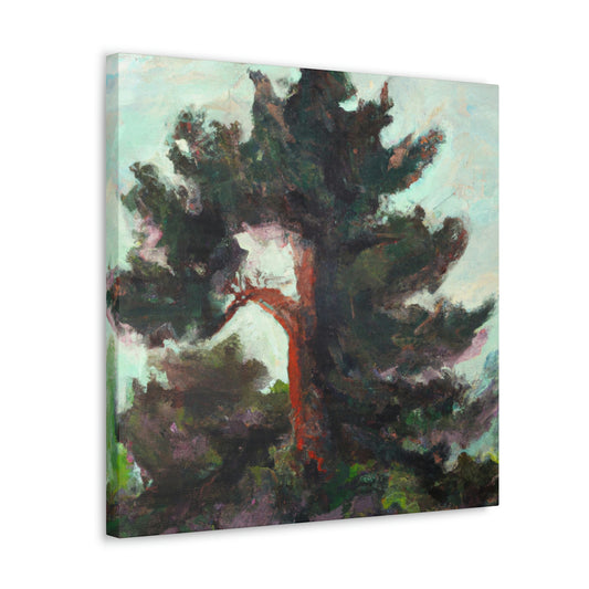 Cedar Tree Expressionism - Canvas