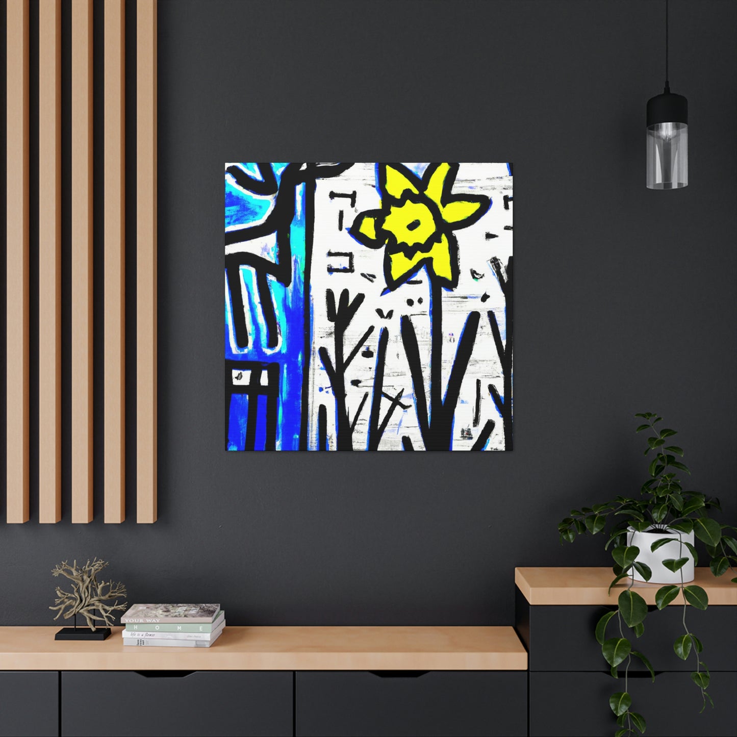 "Daffodils in Abstraction" - Canvas