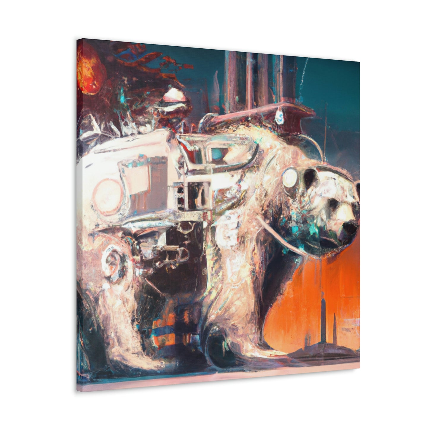 Polar Bear Mechanical Maker - Canvas