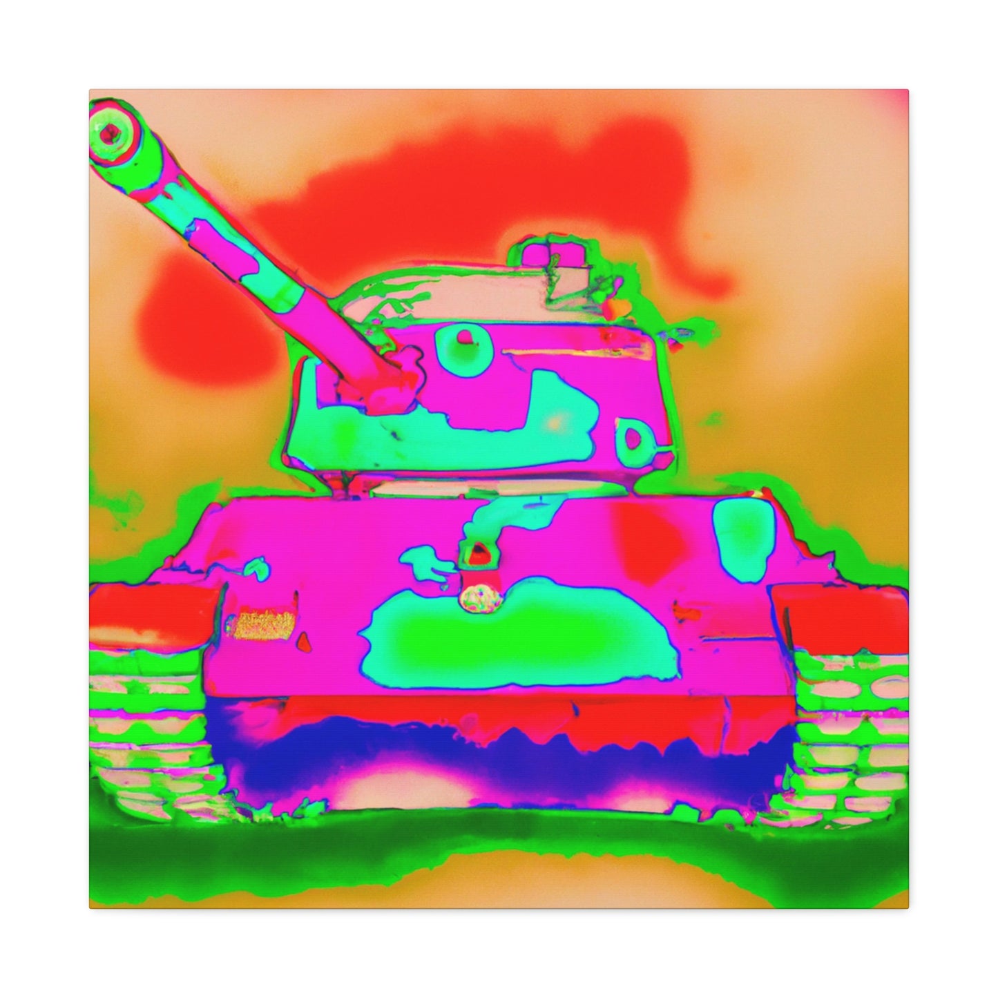 Tank Pop Explosion - Canvas